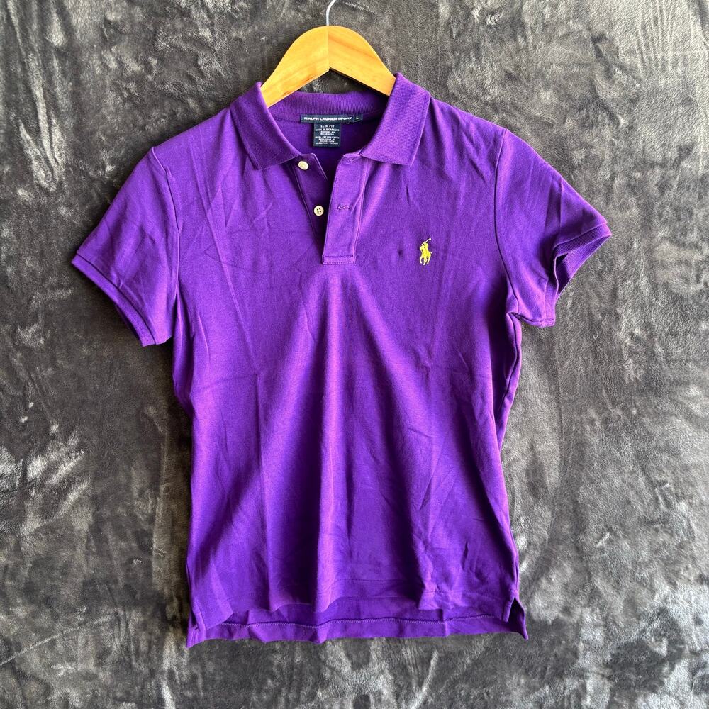 Ralph Lauren Sport Polo Size Large Color Purple